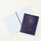 Journal personnalisé bleu Starburst céleste (Intérieur)