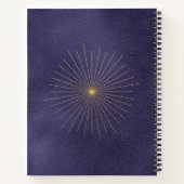 Journal personnalisé bleu Starburst céleste (Dos)