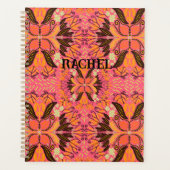 Journal personnalisé Boho rose (Devant)