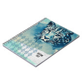 Journal PERSONNALISÉ Carnet Léopard Bleu (Côté gauche)
