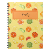 Journal personnalisé Citron & Orange pour l'école