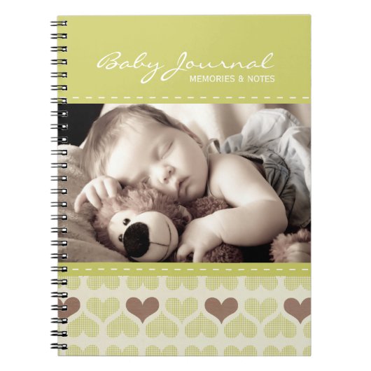 Journal personnalisé de bébé (Devant)
