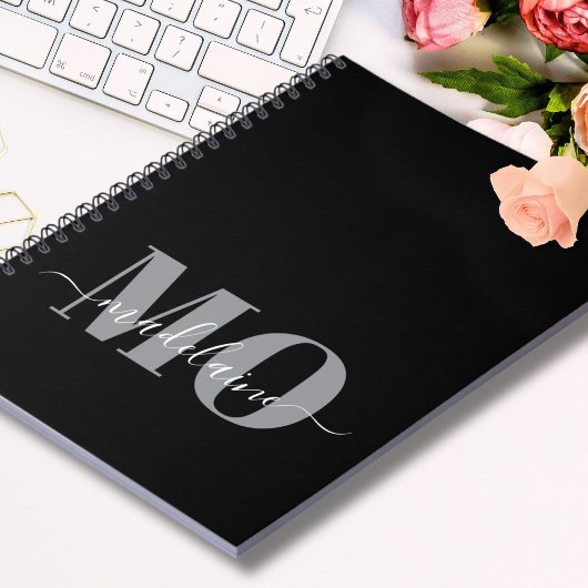 Journal personnalisé du cadeau de Carnet Monogramm