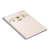 Journal personnalisé du nom de l'abeille (Côté Droit)
