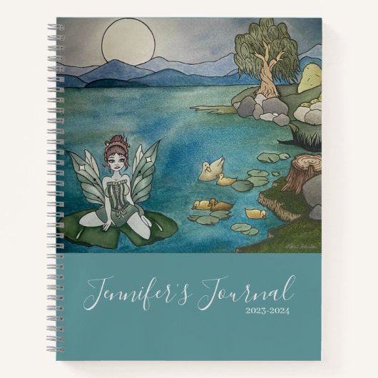 Journal personnalisé "Enchanted Lily Pond" (Devant)