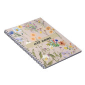 Journal personnalisé fleur sauvage, Femmes Customi (Côté Droit)