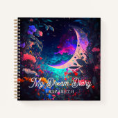 Journal personnalisé Floral Crescent Moon Dream (Devant)