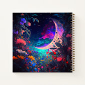 Journal personnalisé Floral Crescent Moon Dream (Dos)