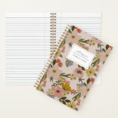 Journal personnalisé floral illustré (À l'intérieur)