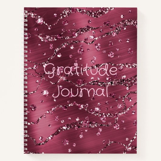 Journal personnalisé Gratitude, Parties scintillan (Devant)