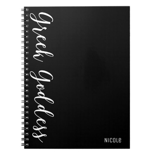 Journal personnalisé moderne déesse grecque (Devant)