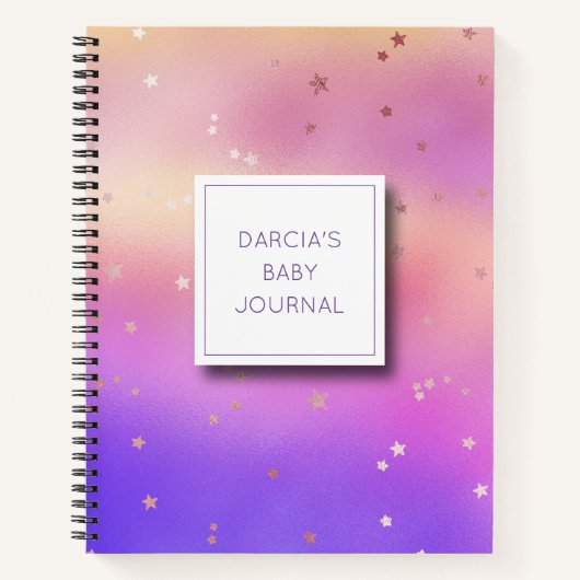 Journal personnalisé Pastel Baby (Devant)