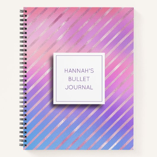 Journal personnalisé Pastels Bullet (Devant)