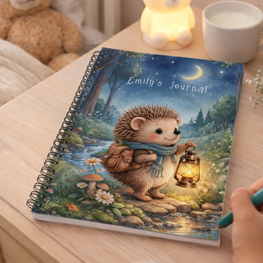 Journal personnalisé pour enfants Hérisson avec la