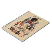 Journal personnalisé pour enseignant noir (Côté gauche)