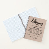Journal Personnalisé pour Faire la Différence, Cad (Intérieur)