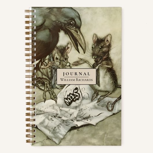 Journal personnalisé Vintage Arthur Rackham Dotted (Recto)