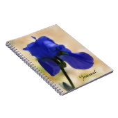 Journal personnel Blue Iris Flower Art (Côté Droit)