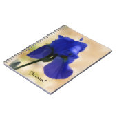 Journal personnel Blue Iris Flower Art (Côté gauche)
