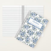 Journal Personnel Fleurs Bleues (À l'intérieur)