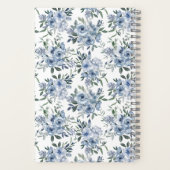 Journal Personnel Fleurs Bleues (Verso)