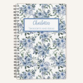 Journal Personnel Fleurs Bleues (Recto)