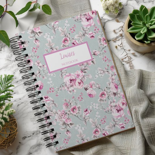 Journal Personnelisé Rose Vintage