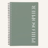 Journal "Philosophe" De Sage Green (Recto)