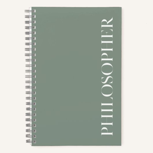 Journal "Philosophe" De Sage Green (Recto)