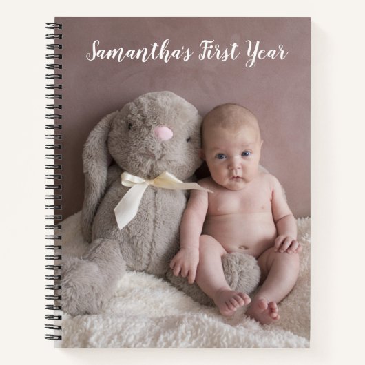 Journal photo de la première année du bébé (Devant)