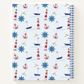 Journal photo sur mesure du Motif nautique (Dos)