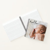 Journal pour bébés personnalisé avec photo et nom (Intérieur)