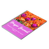 Journal pourpre et orange de prière de tulipes (Côté gauche)