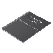 Journal professionnel pour les réunions et les idé (Côté gauche)