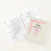 Journal quotidien à ruban rose Coquette (Intérieur)