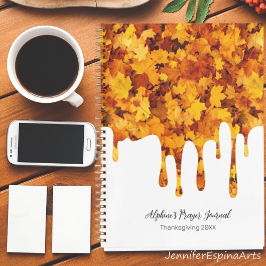 Journal quotidien de gratitude/prière d'automne