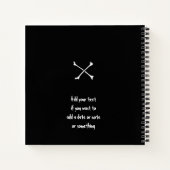 Journal quotidien de votre nom capitaine pirate (Dos)