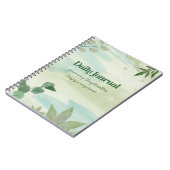 Journal quotidien esthétique vert - Motivational & (Côté gauche)