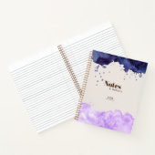 Journal quotidien Marine & Lavender Watercolor (Intérieur)