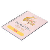 Journal Ramadan avec mosquée rose (Côté gauche)