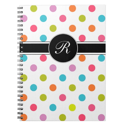 Journal rose de carnet de monogramme (Devant)