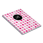 Journal rose de carnet de monogramme (Côté Droit)