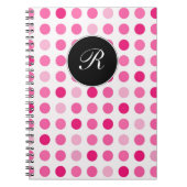 Journal rose de carnet de monogramme (Devant)