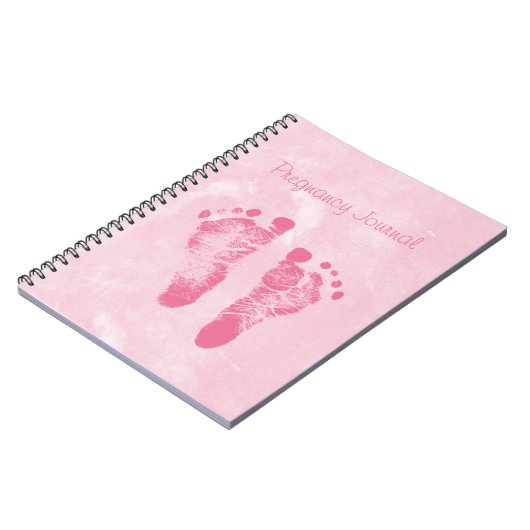 Journal rose Girly mignon de grossesse (Côté gauche)