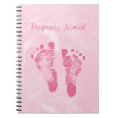 Journal rose Girly mignon de grossesse (Devant)