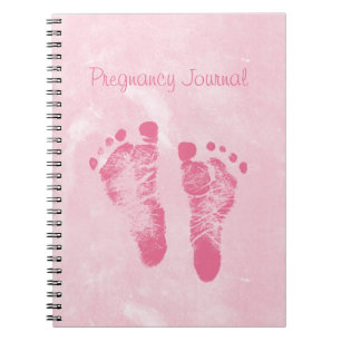 Journal rose Girly mignon de grossesse