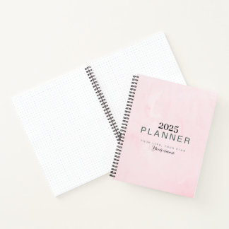 Journal rose minimaliste Notes du planificateur de