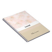 Journal Rose Pâle et Taupe (Côté Droit)