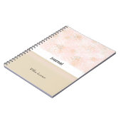 Journal Rose Pâle et Taupe (Côté gauche)