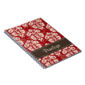 Journal rouge-brun de carnet de notes à spirale de (Côté Droit)